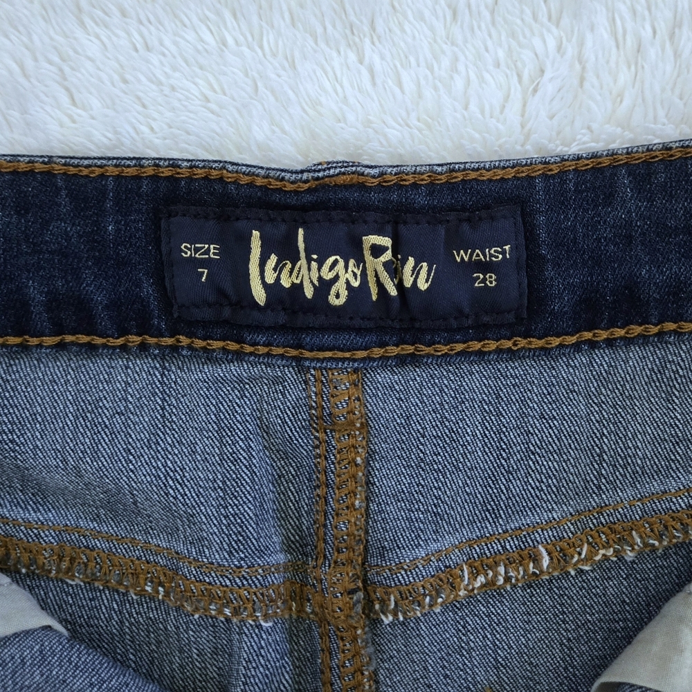 ✨️HP✨️ Indigo Rein🌧 Dark Wash Mini Skirt - NWT - Picture 6 of 12